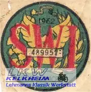 Indonesische Steuerplakette von 1962