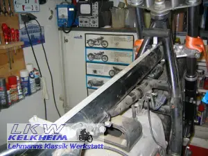 BMW R100RS Rahmen mit Lehre