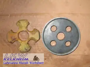 Alte und neue Hardyscheibe der BMW R26