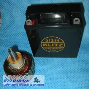 Neue Batterie und Anker für die R26