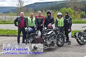Pause am Schluchsee beim Ariel Treffen 2023
