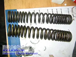 Unterschiedliche hintere Federn der BMW R50/2