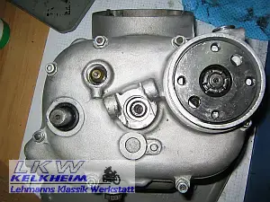 BMW R50/2 Getriebe, Ansicht von der Antriebsseite