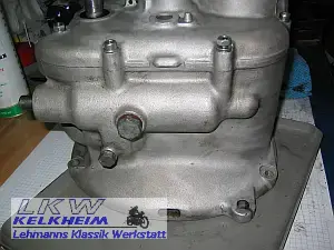 BMW R50/2 Getriebe, Ansicht von unter