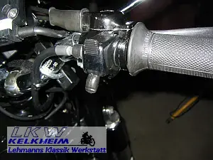 Der Blinkerschalter der BMW R50/2 höher montiert