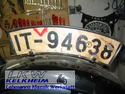 Historisches Nummernschild Hessen-Nassau