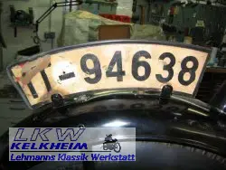 Historisches Nummernschild Hessen-Nassau