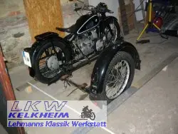 BMW R61 Einstellen der Seitenwagen-Geometrie