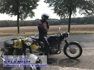 BMW R75/5 bei Fotoaufnahmen