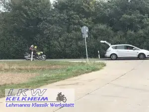 BMW R75/5 bei Fotoaufnahmen