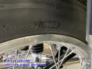 Alter DOT-Code des R75/5 Hinterrads