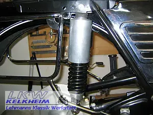 BMW R75/5 mit Koni Stoßdämpfer und Alu-Hülse