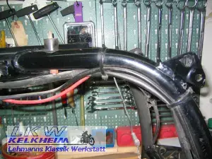 BMW R90S Rahmen - Bereich oberer Heckrahmen