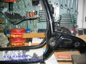 BMW R90S Rahmen - Bereich unterer Heckrahmen