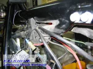 BMW R90S Rahmen - Bereich unter dem Tank