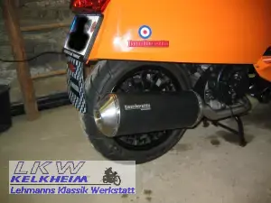 Lambretta V125 mit Turbo Kit Auspuff