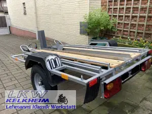 Der Saris ARBA 2000 Motorradanhänger ist fast fertig