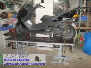 Die Motorrad-Hebebühne von Uwe Litschko