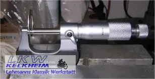 Ausmessen des Distanzscheibenpakets