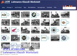 Websiteupdate mit allen Fahrzeugen